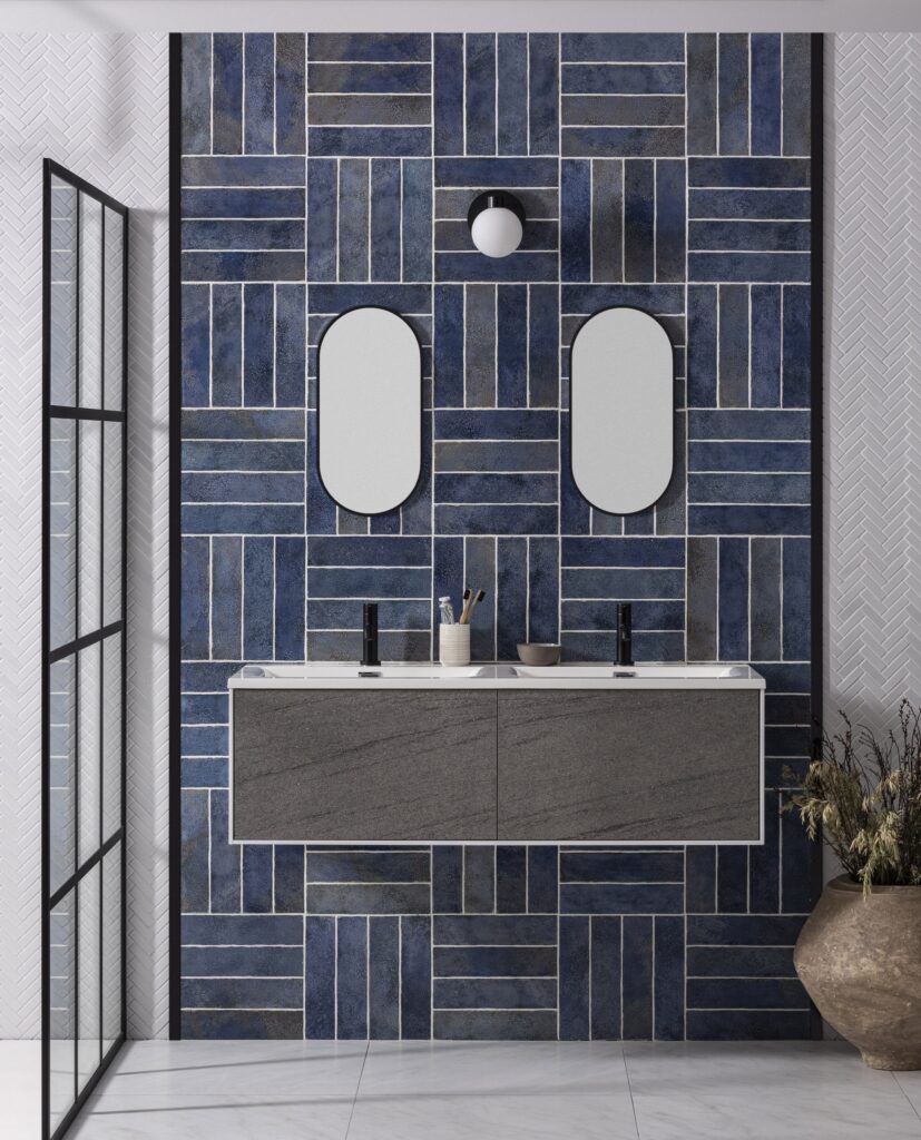 Brick & hexagonal shaped tiles The Tile Shop London